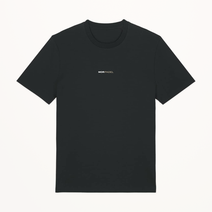 MOR Padel Men’s Tee in Black, front view