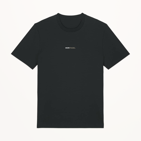MOR Padel Men’s Tee in Black, front view
