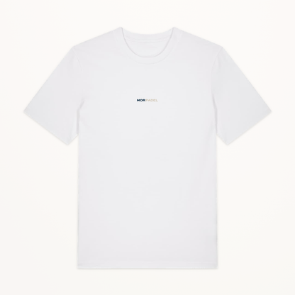 MOR Padel Men’s Tee in White, front view
