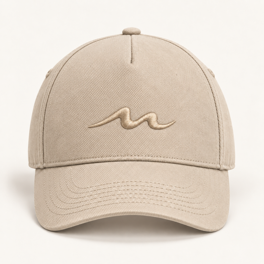 MOR Padel Wave Cap in Sand, front view