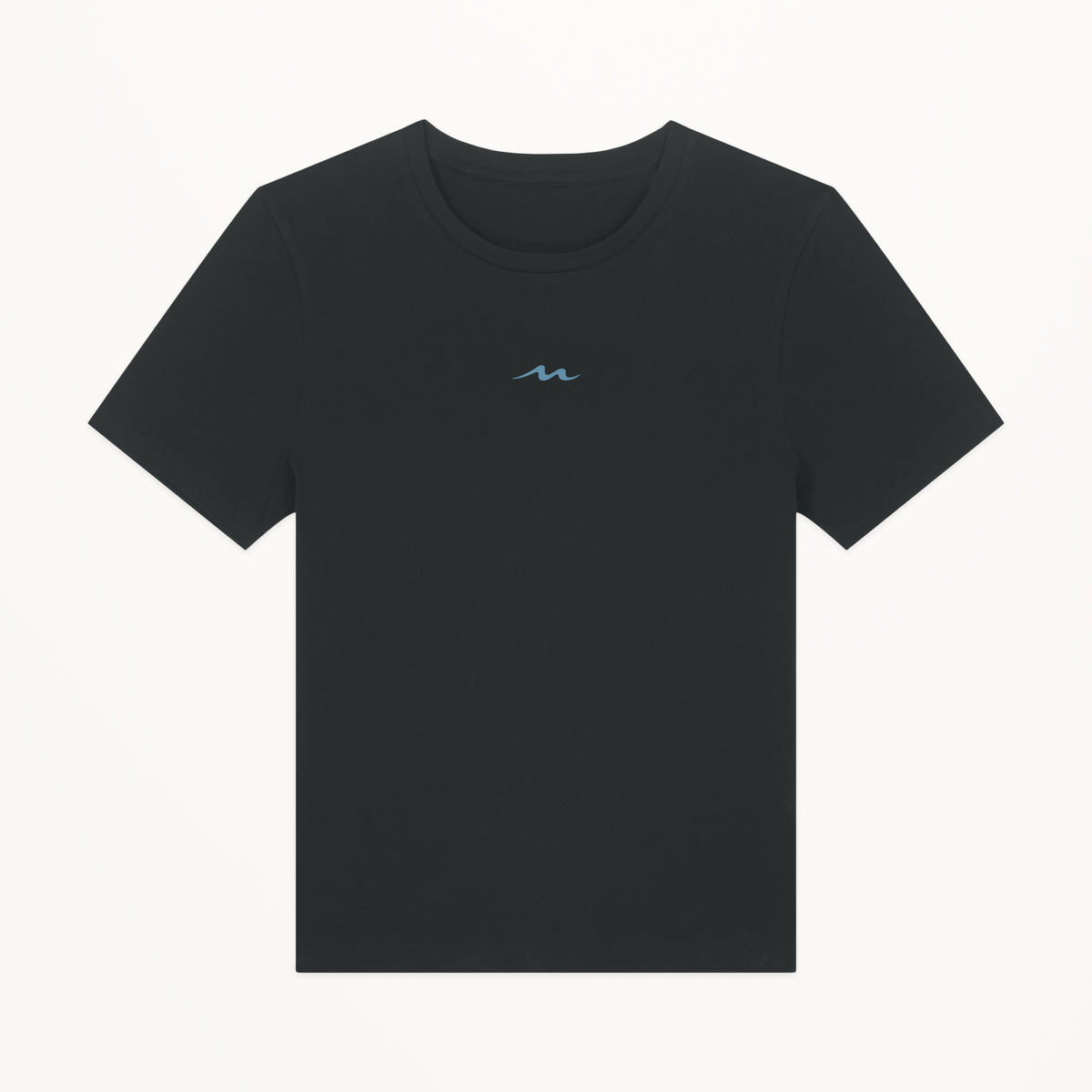 MOR Padel Women’s Tee in Black, front view