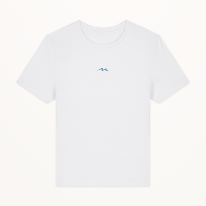 MOR Padel Women’s Tee in White, front view