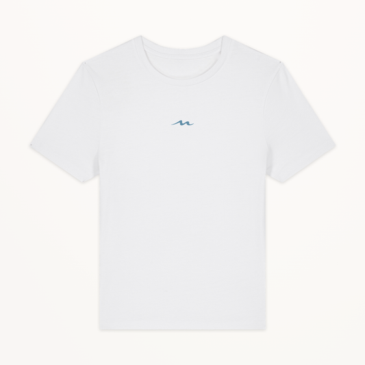 MOR Padel Women’s Tee in White, front view